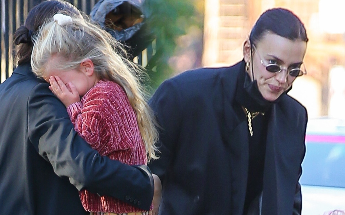 Córeczka Iriny Shayk zaniosła się PŁACZEM na ulicy. Co zrobiła modelka? (ZDJĘCIA)