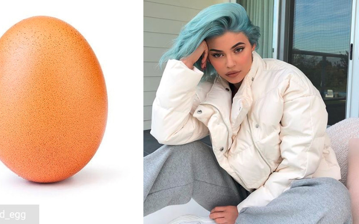 Kylie Jenner pobita przez jajko. Zdobyło więcej lajków niż ona.