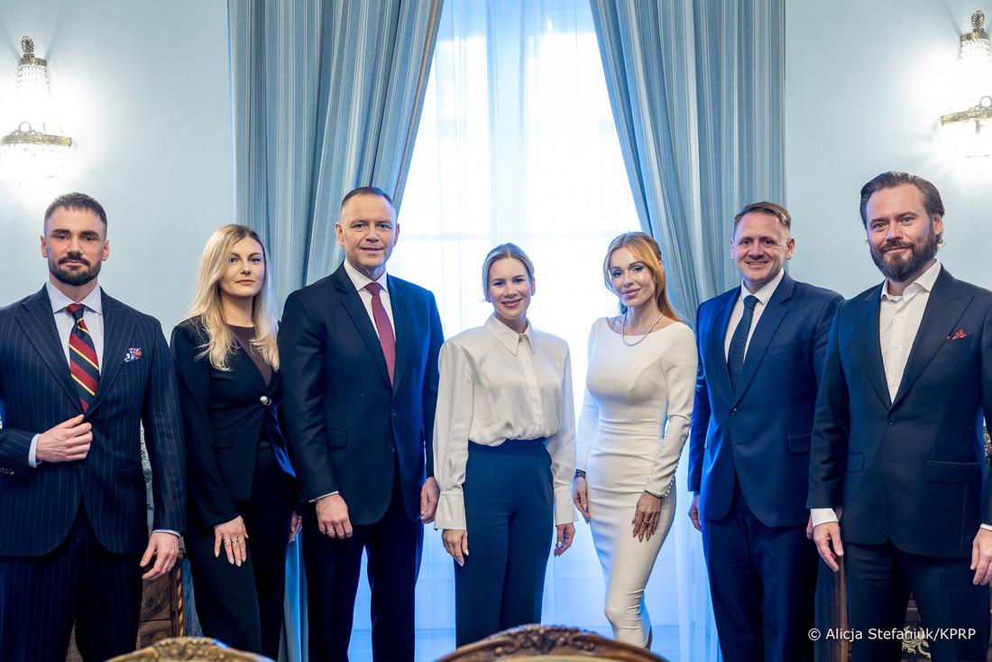 Doda na spotkaniu z Martą i Karolem Nawrockimi, fot. Prezydent.pl