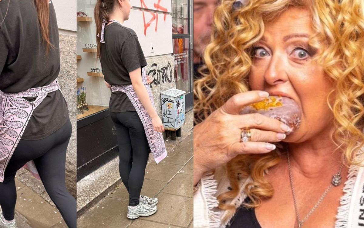 Nagle kelnerka z lokalu Gessler wybiegła do ludzi i się zaczęło. Sceny na chodniku w tłusty czwartek