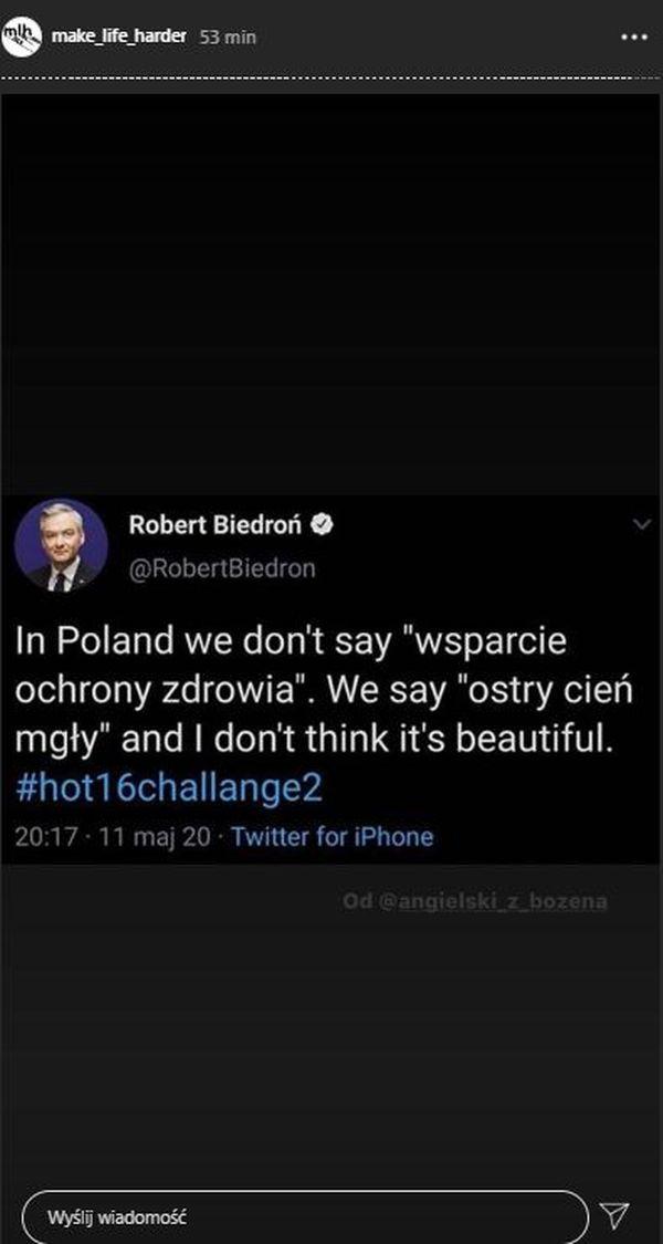 Memy z cytatem "Nie pytają cię o imię walczą z ostrym cieniem mgły", źródło: InstaStory MakeLifeHarder Memy z cytatem "Nie pytają cię o imię walczą z ostrym cieniem mgły", źródło: InstaStory MakeLifeHarder