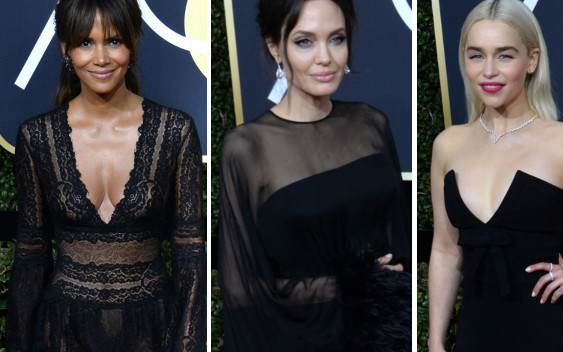 Złote Globy 2018 – gwiazdy w czerni na czerwonym dywanie