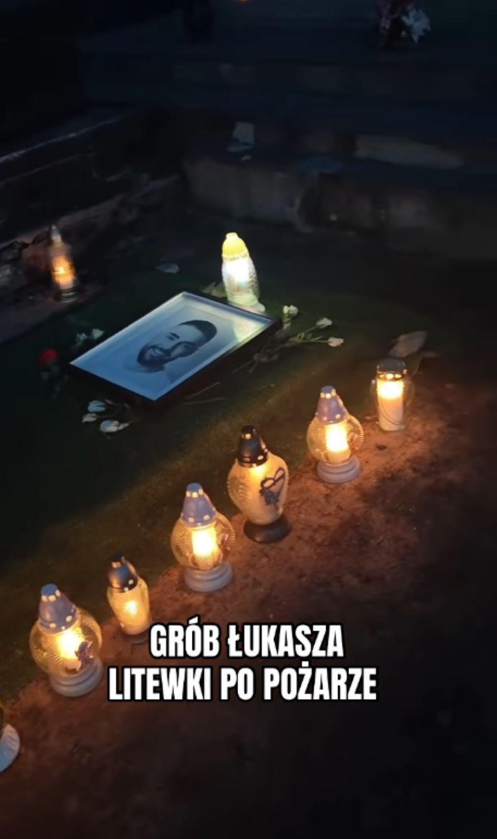 Grób Łukasza Litewki/Instagram/kozaczek.poland