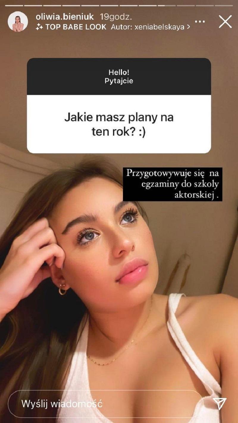 Oliwia Bieniuk, fot. Instagram @oliwia.bieniuk