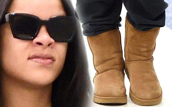 Rihanna na lotnisku w Nowym Jorku gotowa na spotkanie z zimą (ZDJĘCIA)