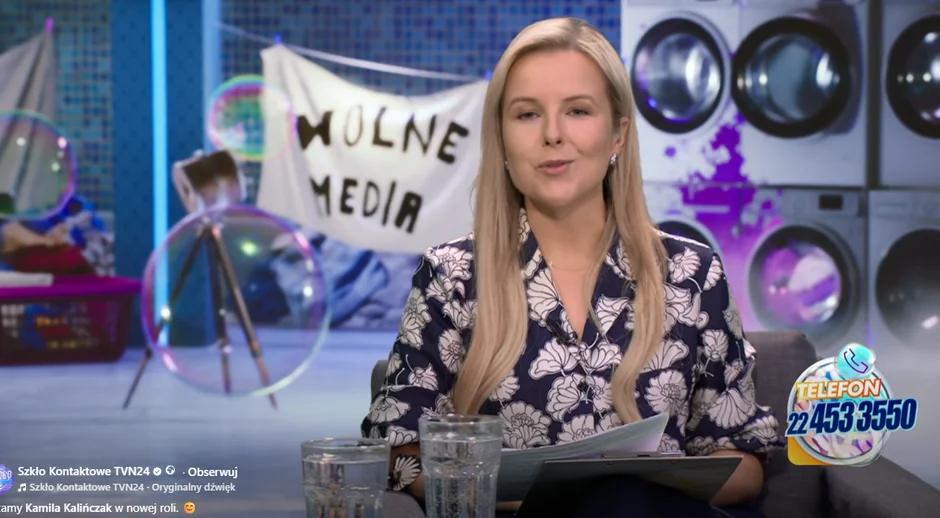 Kamila Kalińczak, "Szkło kontaktowe", fot. TVN24.
