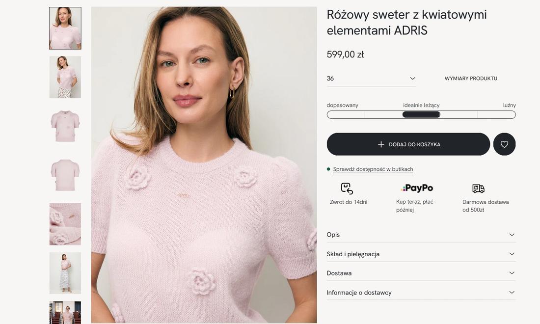 Sweterek, który kochają gwiazdy, fot. Bizuu