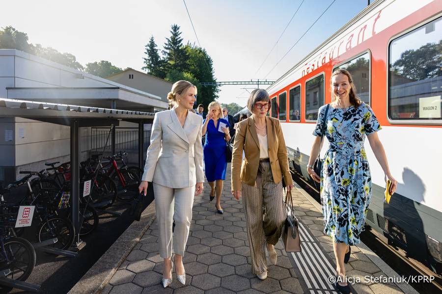 Karol i Marta Nawroccy w Szwajcarii, fot. Instagram