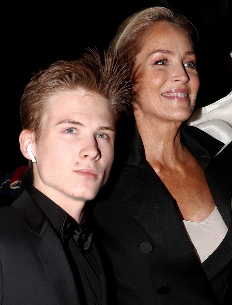 Sharon Stone z synem Roanem