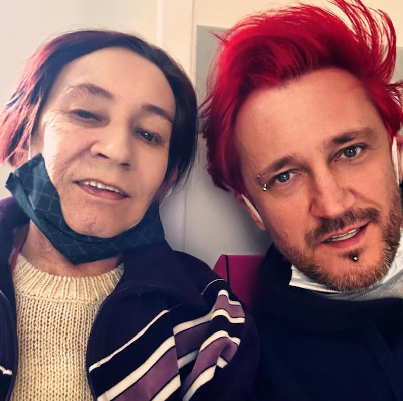 Michał Wiśniewski z mamą Grażyną