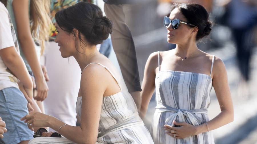 Księżna Meghan zalicza WPADKĘ z sukienką