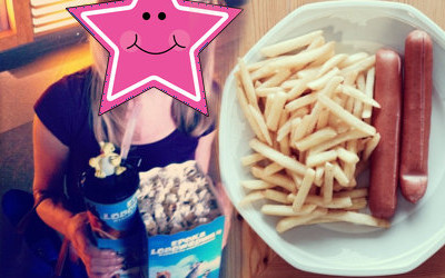 Frytki i kiełbaski, a linię trzyma idealną! (FOTO)