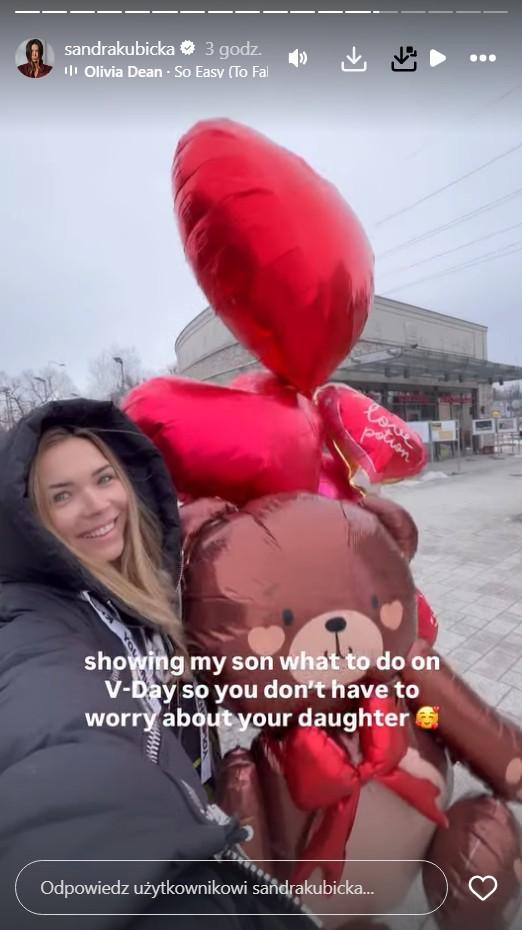 Sandra Kubicka pokazała, jak spędza walentynki, fot. Instagram
