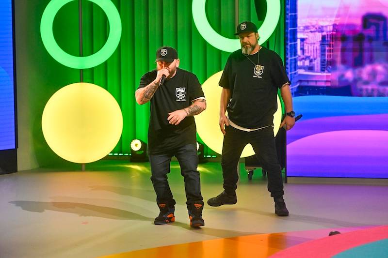 Halo tu Polsat. Caroline Derpienski odwiedziła studio w zaskakujących szpilkach