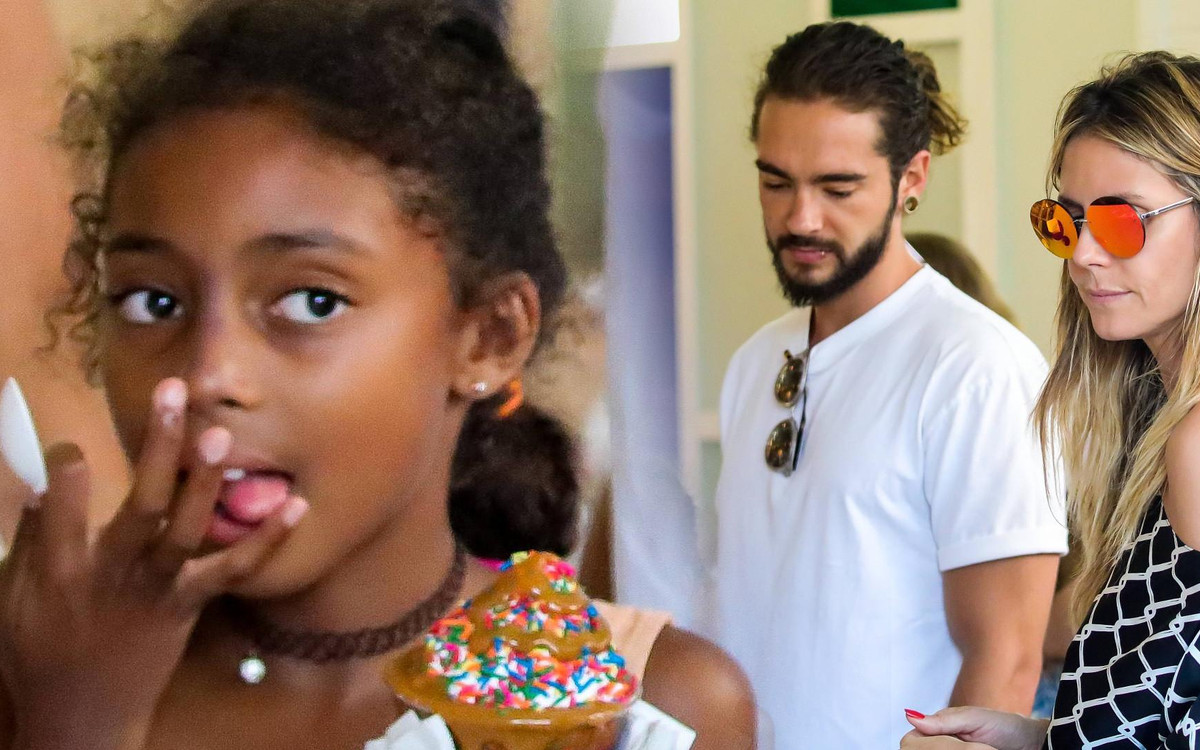 Heidi Klum zabrała Toma Kaulitza na lody z rodziną (ZDJĘCIA)