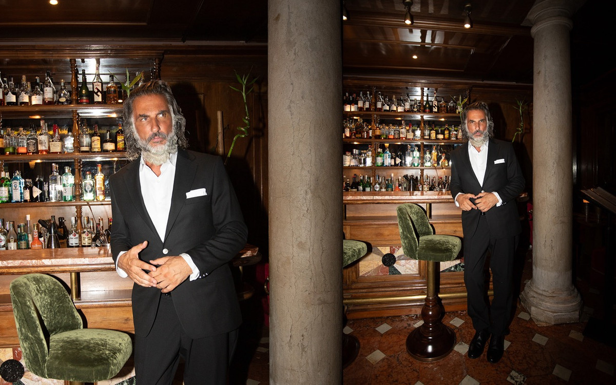 Światowej sławy influencer w ekskluzywnych edytorialu Pako Lorente w Wenecji