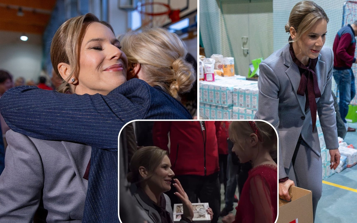 Tak ubrana przyszła robić paczki. Wpadka Nawrockiej. Odważne buty