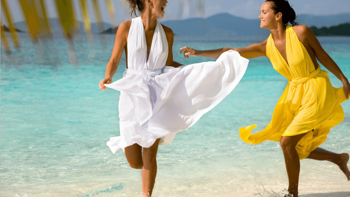 Lniana sukienka damska — idealny wybór na wakacje!