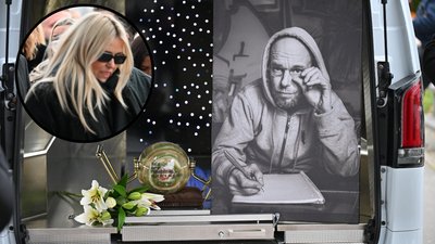 Pokazali na pogrzebie ukochaną Pono. Ledwo trzymała się na nogach