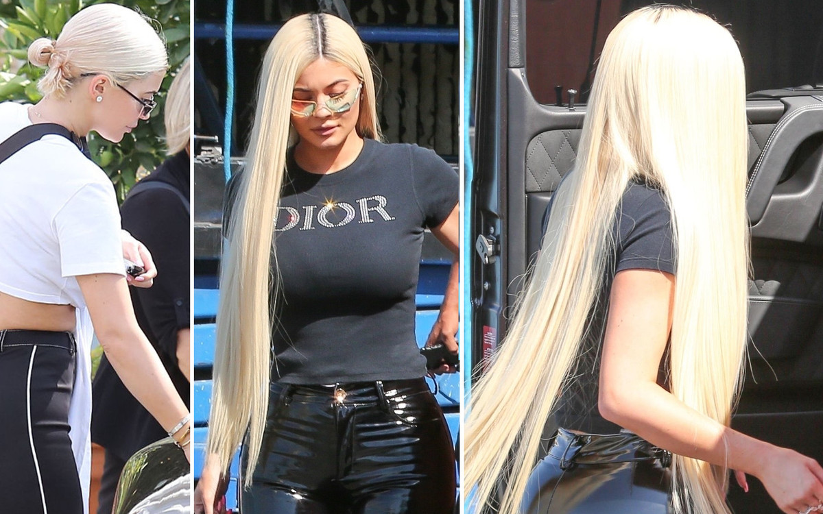 Kylie Jenner jako blondynka