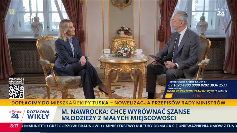 Marta Nawrocka, fot.: screen W Polsce 24