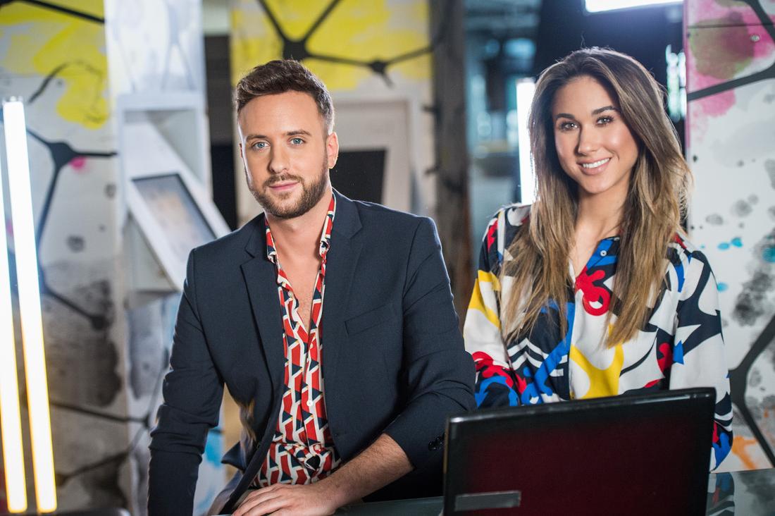 Ida Nowakowska i Aleksander Sikora prowadzącymi "Repetytorium Maturzysty". 