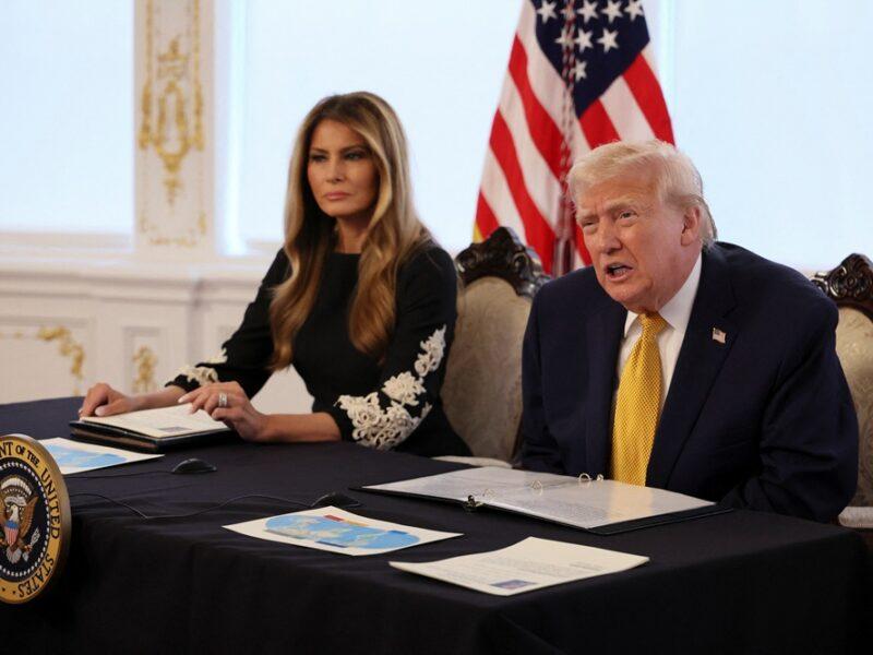 Melania Trump w świetnej stylizacji, fot. Forum