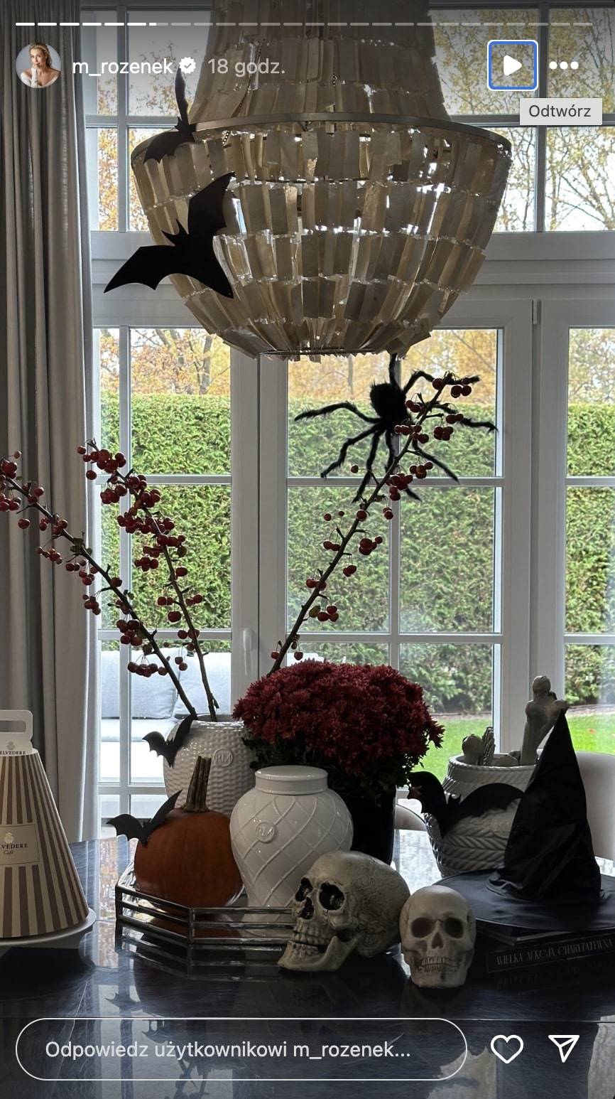 Małgorzata Rozenek-Majdan z przytupem świętuje HALLOWEEN! Dekoracje willi godne filmu HOLLYWOOD? (FOTO)