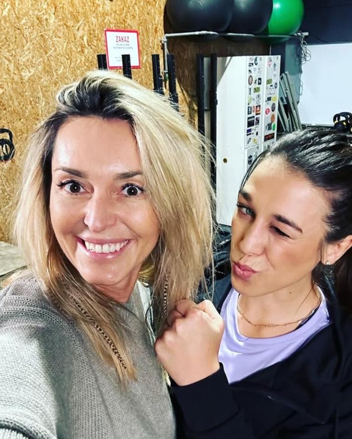 Kasia Baran z Joanną Jędrzejczyk, fot. Instagram