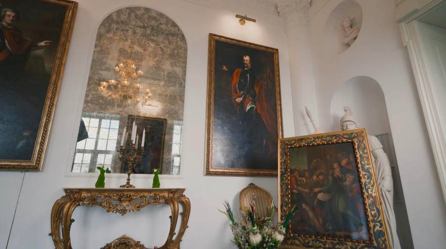 Książę Lubomirski wystroił pałac na Wielkanoc, fot. TVN