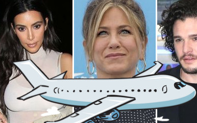 To chore! Tak zachowują się gwiazdy w samolotach!