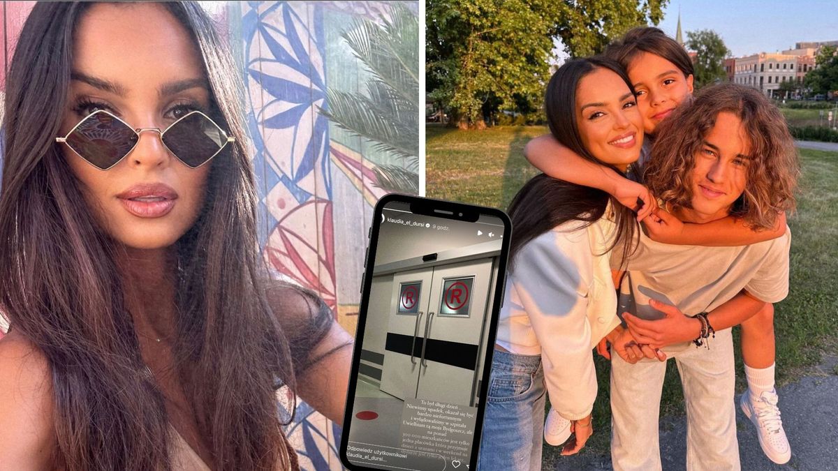 Klaudia El Dursi z synem w szpitalu 