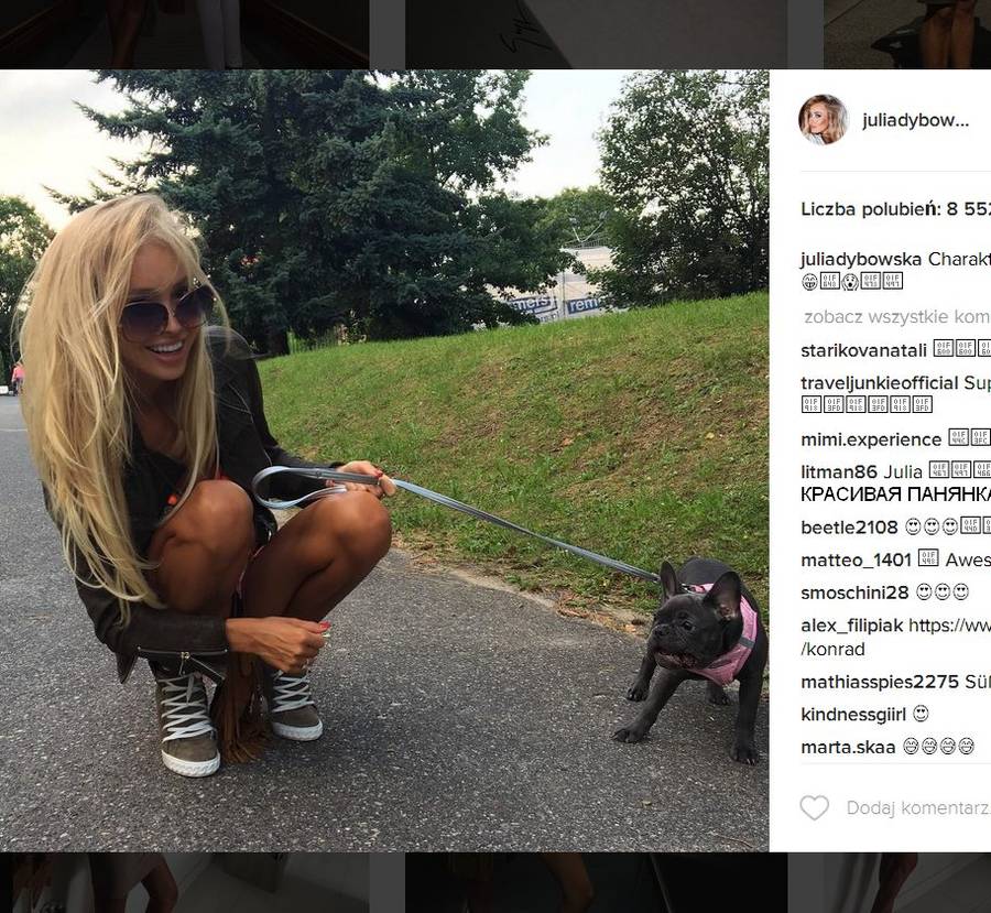 Co lubi Julia Dybowska? Instagram celebrytki to prawdziwe targowisko próżności