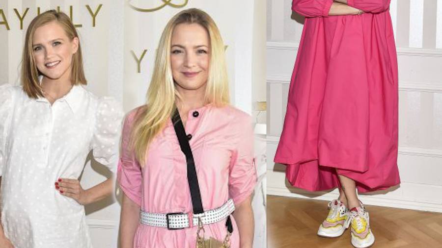Otwarcie nietypowego showroomu Maylily. Maja Hyży i Kurdej-Szatan w podobnych sukienkach