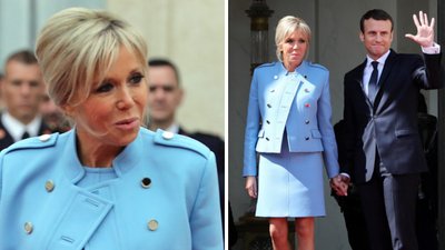 Brigitte Macron jak Melania Trump? Pierwsza dama Francji na zaprzysiężeniu męża