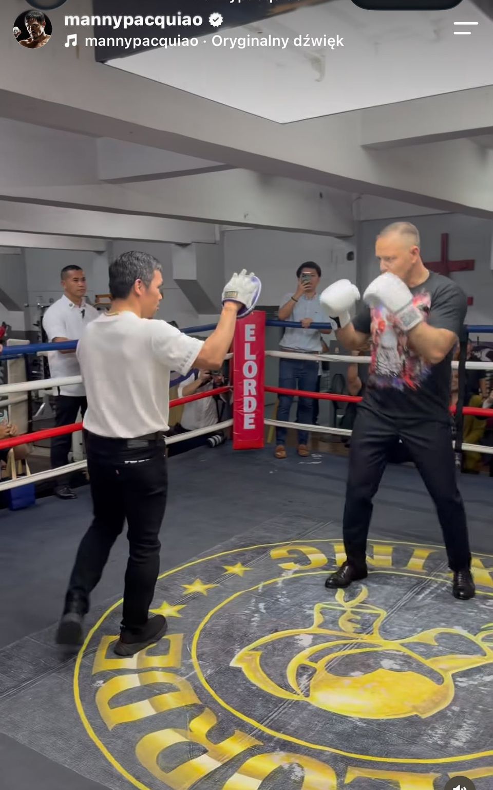 Karol Nawrocki i Manny Pacquiao fot. Instagram
