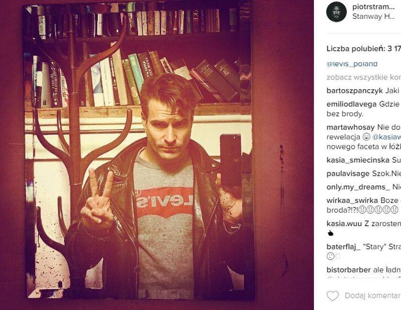 NIE POZNASZ Piotra Stramowskiego bez BRODY i WĄSÓW! (Instagram)