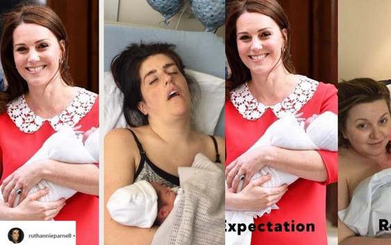 Szybki poród Kate Middelton wyśmiewany przez mamy!