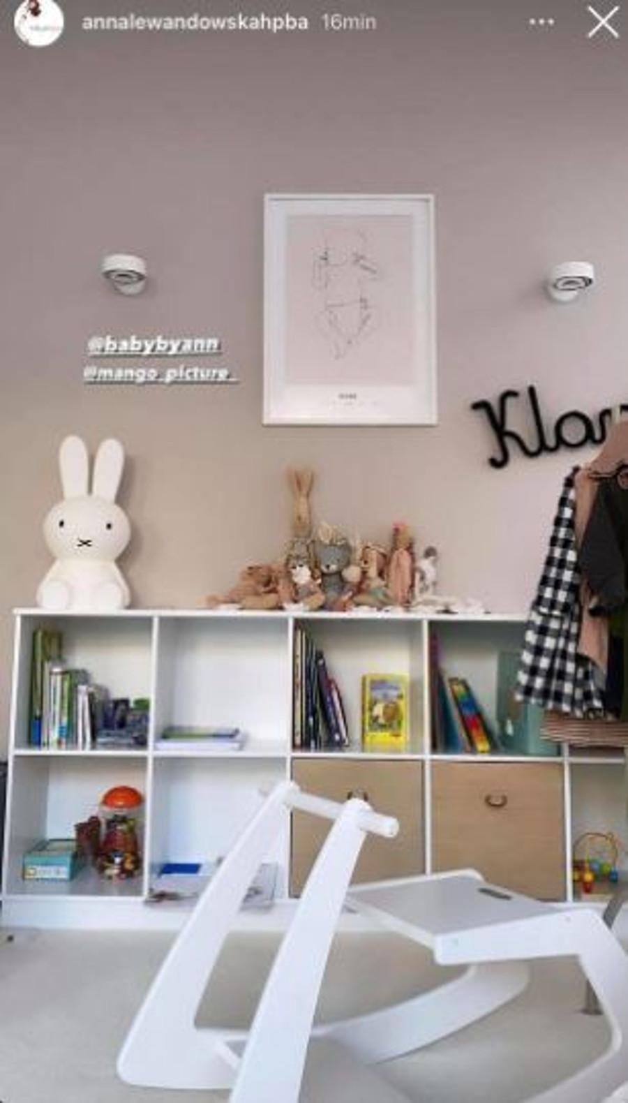 Pokój córki Anny Lewandowskiej - Klary. 