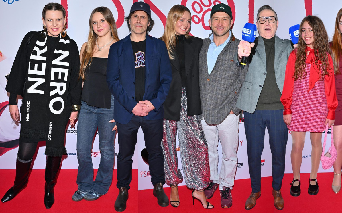 Gwiazdy na premierze filmu “Psoty”. Socha, Szyc, Sołtysik, Sadowska z córką