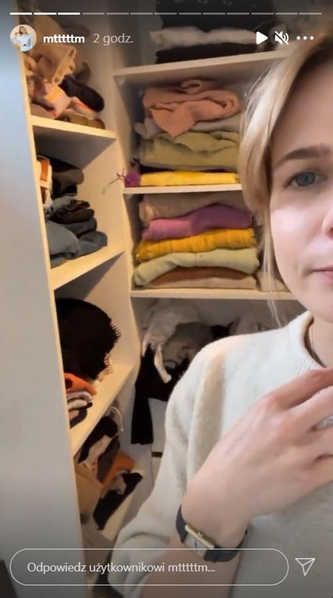 Marta Wierzbicka pokazała garderobę. 