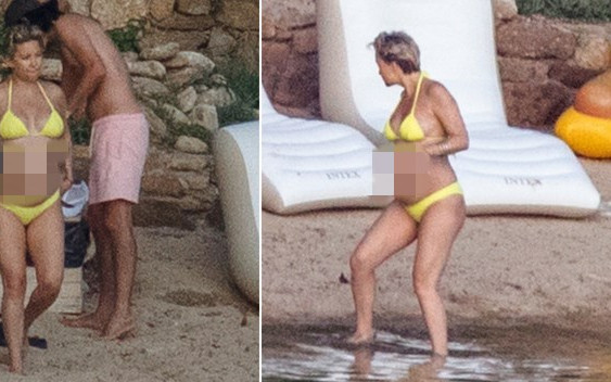 Kate Hudson z ogromnym ciążowym brzuszkiem w Grecji!