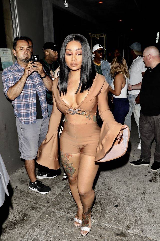 Blac Chyna  w kostiumie z lycry