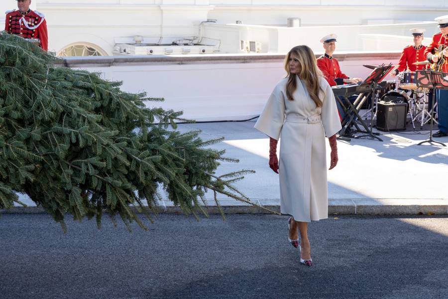 Melania Trump ubiera Biały Dom na święta, fot. Forum