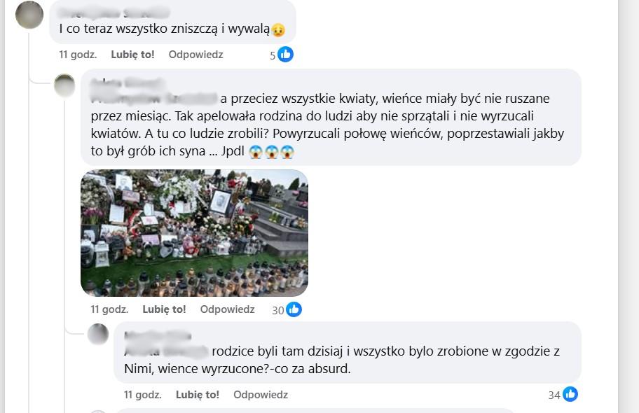 Internauci są oburzeni tym, co zastano na grobie Litewki, fot. Facebook