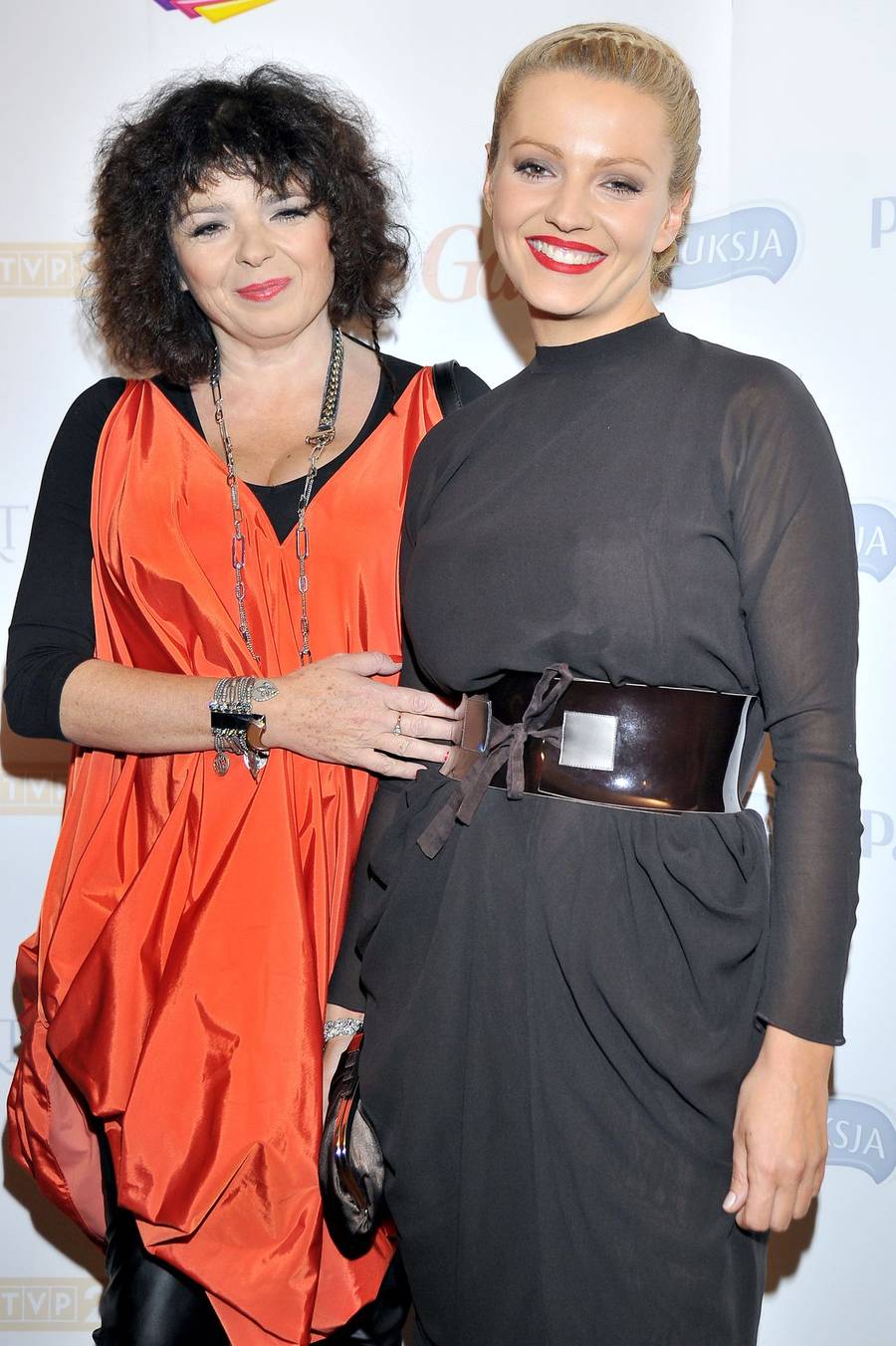 Katarzyna Grochola z córką, Dorotą Szelągowską