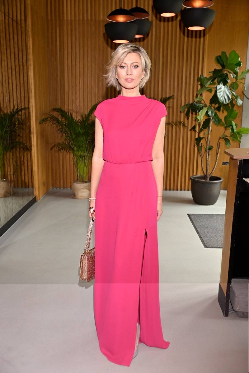 Śniadanie prasowe marki Marc Cain. Barbara Kurdej-Szatan w pudrowym różu, dawno niewidziana Kamila Baar