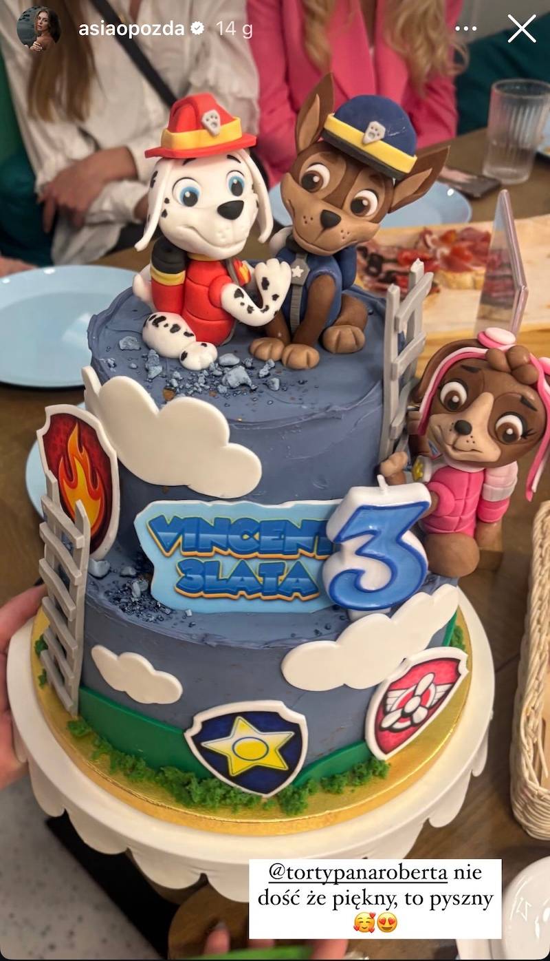 Joanna Opozda wyprawiła Vincentowi bajkowe urodziny!