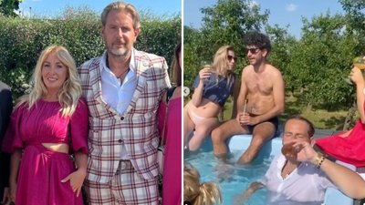 Druga córka Agnieszki Amaro wzięła ślub. Goście bawili się w BASENIE