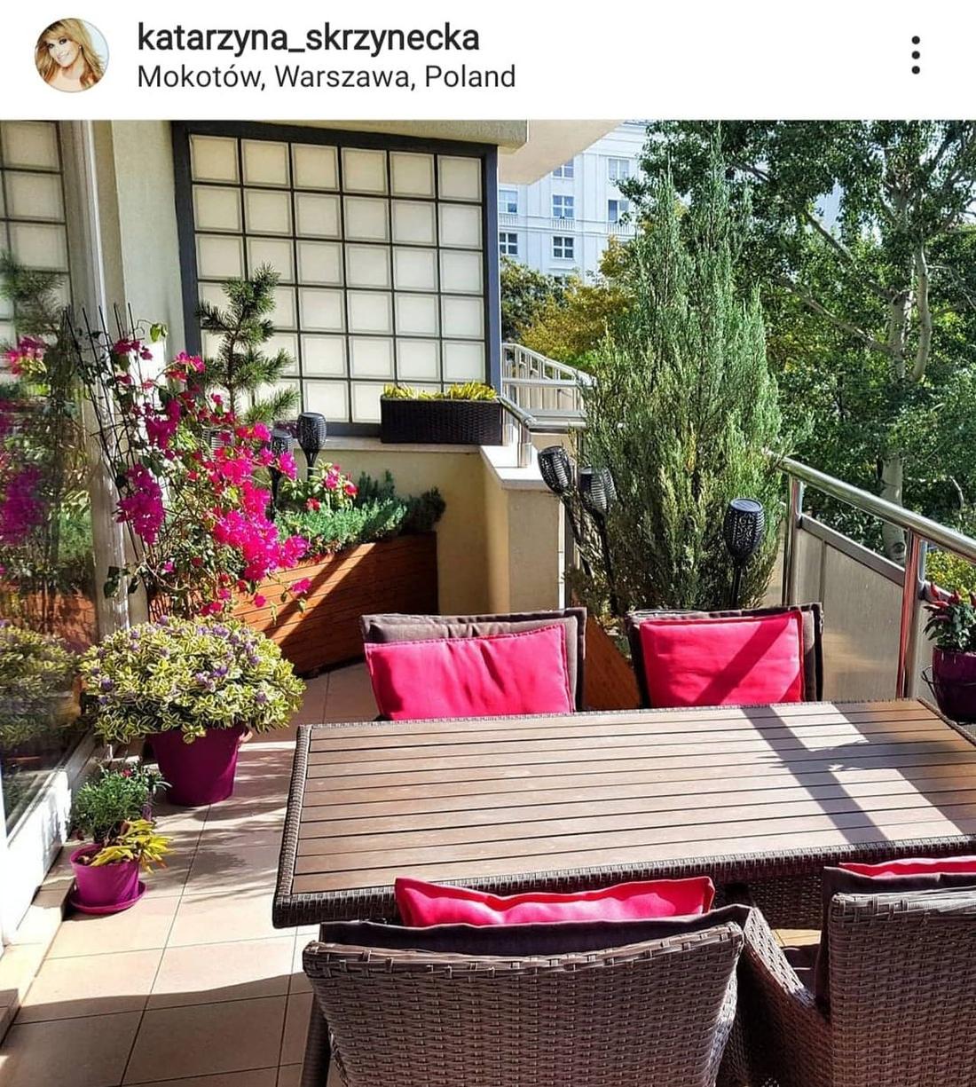 Katarzyna Skrzynecka pokazała balkon